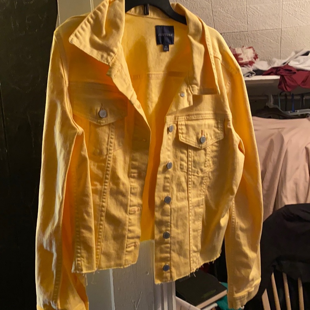 Just USA YELLOW XL JEAN JACKET